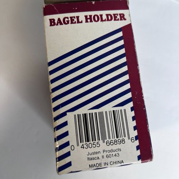 Bagel Holder Slicer NOS Kitchenette Plastic Acrylic - Picture 7 of 7